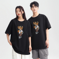 蒙洛里克nasa夏季潮牌短袖T恤男士印花纯棉宽松ins潮流2023新款青少年男女上衣夏装T6002