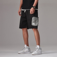 蒙洛里克男士2023夏季潮流新款工装裤时尚百搭薄款运动短裤休闲裤潮流D005