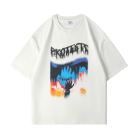 蒙洛里克潮牌设计感T恤男ins潮牌半袖2023新款夏季短袖潮流痞帅男女装衣服MYY22-91