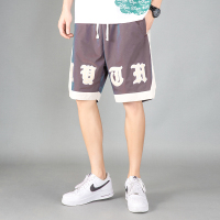 蒙洛里克2023潮牌男装夏季休闲裤五分裤沙滩裤潮流宽松运动裤D012