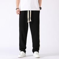 蒙洛里克2023春季新款潮牌运动裤直筒裤子针织男士宽松百搭卫裤休闲裤长裤35014