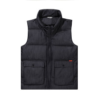 蒙洛里克马甲男士秋冬季2023新款外穿羽绒棉背心坎肩潮流工装牛仔马夹2198