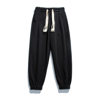 蒙洛里克潮牌束脚运动裤男春秋宽松卫裤男街头收口小脚裤子男休闲长裤8162