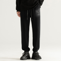 蒙洛里克卫裤男潮牌春秋季2023新款宽松大码束脚运动裤子美式潮流休闲长裤881035