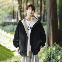 蒙洛里克外套男春秋季风衣式男生2023新款秋装假两件冲锋衣休闲男士夹克潮JK958