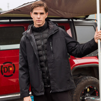 蒙洛里克冬季夹克冲锋衣男女三合一可拆卸户外服羽绒棉外套保暖加绒登山服CF1918