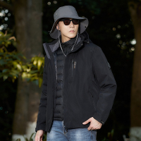 蒙洛里克户外冲锋衣夹克男女潮牌三合一可拆卸秋冬季防水保暖外套男登山服CF2299E