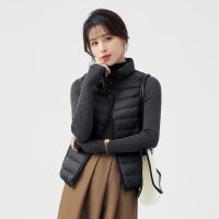 蒙洛里克女童立领羽绒服马甲韩版春秋商场新款轻薄白鸭绒马甲潮82101