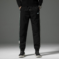 蒙洛里克潮牌2023新款冬季男士装棉裤子修身拼色户外加厚保暖裤YRK072