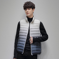 蒙洛里克2023秋冬新款羽绒马甲男士羽绒服立领渐变休闲百搭马夹外套82205