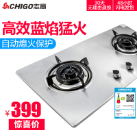 志高(CHIGO) 燃气灶天然气煤气液化气双灶台式嵌入式炉具H019