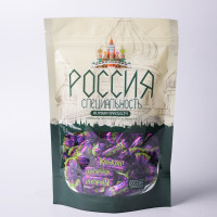 俄罗斯进口糖果 Kdv紫皮糖杏仁酥果仁夹心硬糖袋装250g 休闲零食