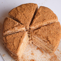 俄罗斯进口糕点 安德烈大叔柠檬味提拉米苏蛋糕500g