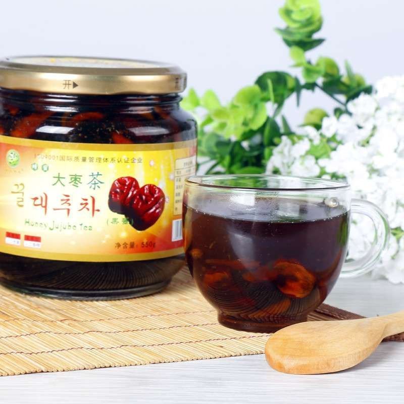 【中华特色】华容馆 楚天碧玉 蜂蜜大枣茶红枣茶550g瓶装 水果茶冲饮品