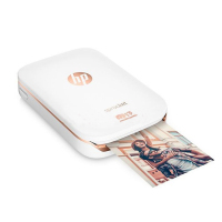 惠普(hp) sprocket100 手机照片打印机家用迷你便携式彩色相片冲印机 纯白色 套餐四