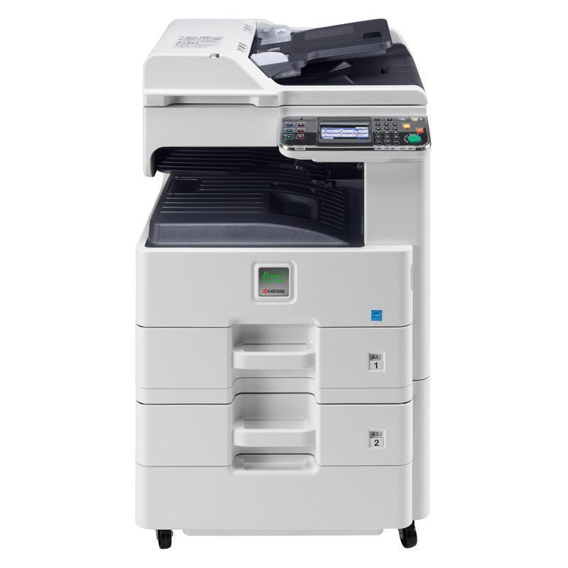 京瓷FS-6530MFP A3黑白激光双面网络打印机复印机扫描一体机6025升级版单层纸盒+机柜+双面输稿器+传真