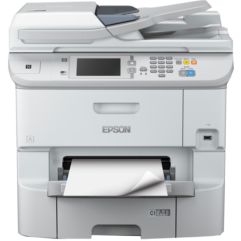 爱普生(EPSON)WF-6593 A4彩色打印机复印机扫描传真多功能一体机复印机有线无线WIFI复合机企业办公标配纸盒