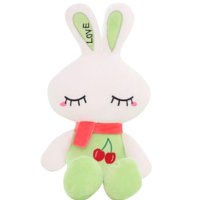 可爱萌流氓兔子毛绒玩具公仔超大号卡通布娃娃七夕情人节生日礼物 绿色