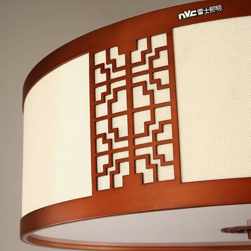 雷士照明(NVC) 墨规现代中式吸顶灯 圆形简约现代LED中式灯铁艺卧室书房客厅灯图片