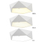 雷士照明(NVC) 几何LED吸顶灯 简约现代亚克力卧室书房阳台时尚异型灯