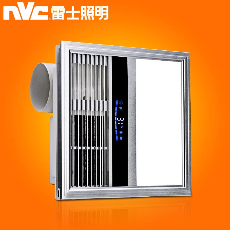 雷士照明NVC 正方形数显风暖浴霸三件套 正方形多功能组合电器五合一超薄卫生间浴霸图片
