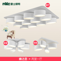 雷士照明NVC LED节能亚克力简约现代吸顶灯 个性创意设计长方形客厅灯卧室灯
