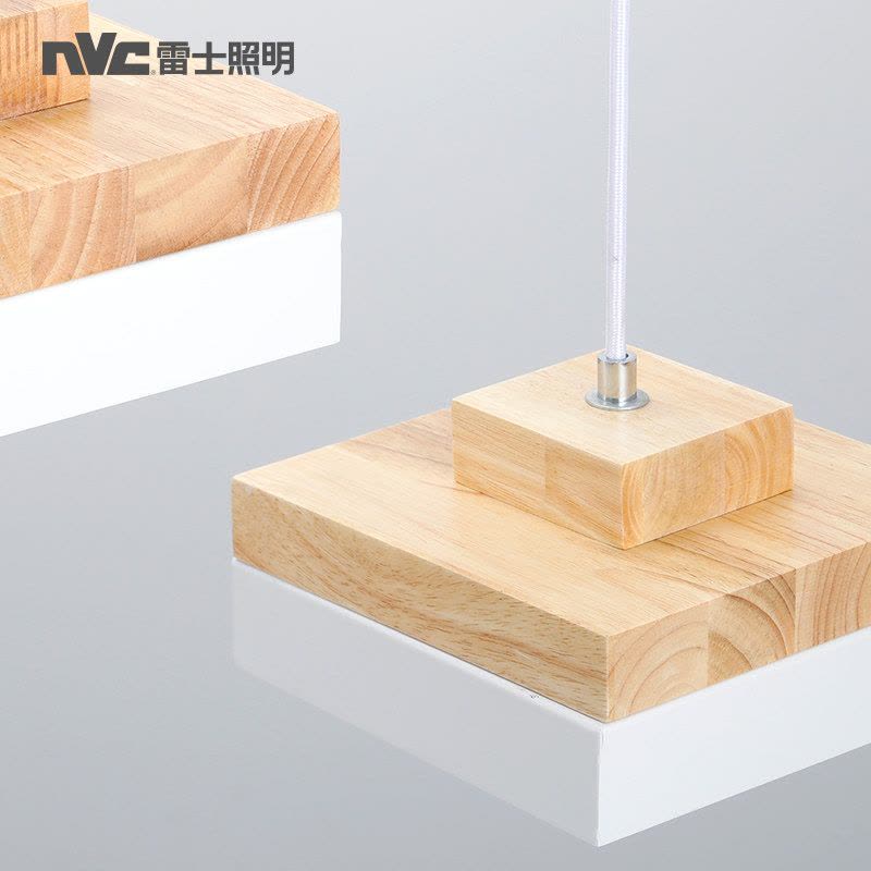 雷士照明NVC 北欧木艺吊灯 温馨个性创意时尚日式实木led餐厅吊灯宜家客厅灯卧室灯图片