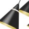 雷士照明NVC 家用北欧风格餐厅吊灯 三头黑色铁艺餐吊灯 创意个性餐厅灯吧台灯 餐厅灯具