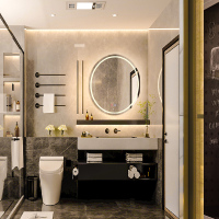 雷士照明nvc智能浴室镜卫生间洗手间触摸屏灯防雾洗手台圆形智能镜子