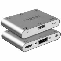 虎克 华为 P9 Plus HDMI转接头 荣耀V1/华为 G7 Plus VGA投影仪同屏器 华为P1 手机平板连电视
