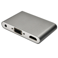 虎克 华为 P9 Plus HDMI转接头 荣耀V1/华为 G7 Plus VGA投影仪同屏器 华为P1 手机平板连电视