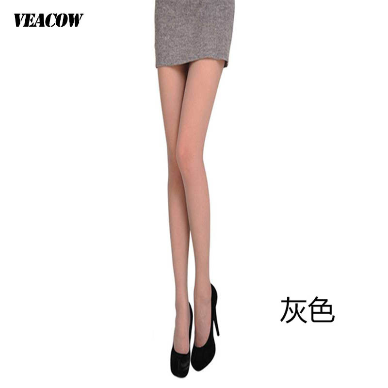 VEACOW [6条装]女士薄款尼龙连裤袜脚尖加固 时尚诱惑丝袜