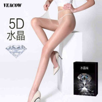 VEACOW[三条装]5D超薄水晶性感连裤袜 耐穿 任意剪神裤 透明女玻璃丝袜