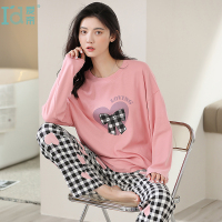 爱帝睡衣女春秋款女款长袖2023年新款女士秋冬款精心家居服春秋季