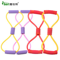 爱伯特/ibort 8字弹力绳女士健身拉力绳健胸扩胸器材拉力器多功能力量训练包邮正品