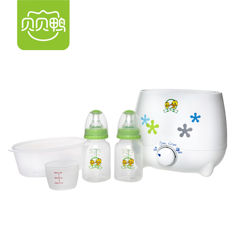 贝贝鸭 婴儿双瓶暖奶器 宝宝智能恒温蒸汽热奶器 SY-A14C