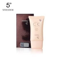 VEEDEE 5度正品 水漾焕颜CC霜45ml 美白遮瑕持久保湿隔离裸妆BB霜