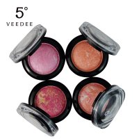 VEEDEE 5度正品 活色炫光腮红胭脂 6G 自然修颜持久提亮哑光腮红#1