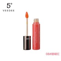 VEEDEE 5度正品 活色果胶唇彩10ml 裸色滋润保湿润唇彩妆唇冻包邮 #8珊瑚红