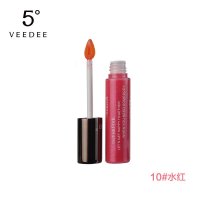 VEEDEE 5度正品 活色果胶唇彩10ml 裸色滋润保湿润唇彩妆唇冻包邮 #10水红