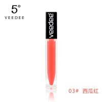 VEEDEE 5度正品 薄唇修复唇彩6.5ml裸色滋润持久保湿润不脱色唇釉 #3西瓜红