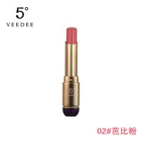 VEEDEE 5°正品 本色唇膏3.2g 不掉色不沾杯保湿滋润持久防水口红 02#芭比粉