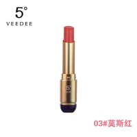 VEEDEE 5°正品 本色唇膏3.2g 不掉色不沾杯保湿滋润持久防水口红 03#莫斯红