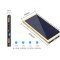 点金石K2充电宝太阳能移动电源10000毫安手机通用智能聚合物创意移动电源【玫瑰金】