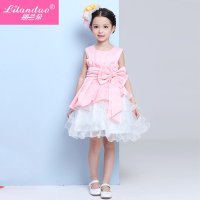 新款儿童礼服女童公主裙春夏花童婚纱蓬蓬裙六一演出主持服装