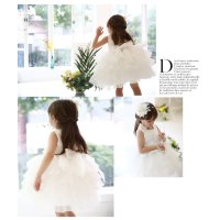丽兰朵 正品韩版儿童礼服 女童公主裙 花童蓬蓬裙 短袖 童装裙子