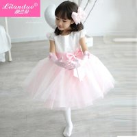 童装表演出裙花童婚纱裙连衣裙蓬蓬裙儿童礼服裙女童公主裙春夏