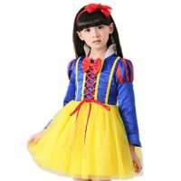 秋冬长袖白雪公主裙连衣裙子儿童公主裙 表演服 童装女童礼服服饰