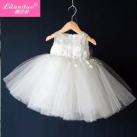 丽兰朵儿童公主裙花童礼服连衣裙表演主持服装婚纱蓬蓬裙
