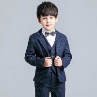 丽兰朵儿童礼服 男童马甲外套套装演出服 花童婚礼高档小礼服
